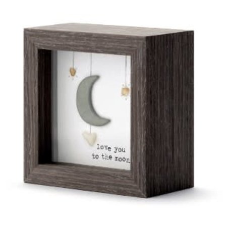 Pebble Prints Love You to the Moon Pebble Prints Shadow Box