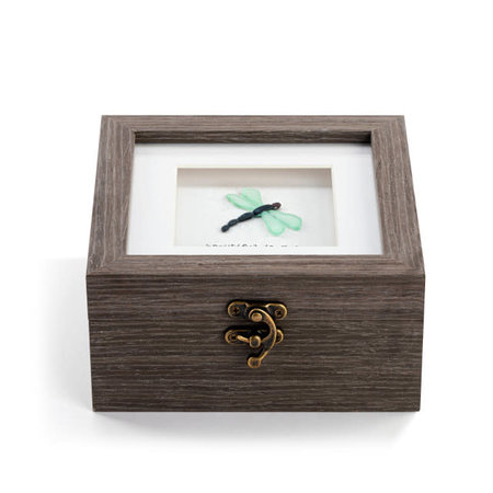 Pebble Prints Of Life & Dragonflies Pebble Prints Keepsake Box