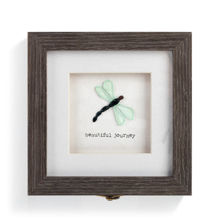 Pebble Prints Of Life & Dragonflies Pebble Prints Keepsake Box