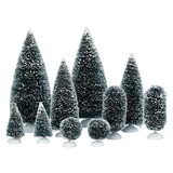 Department 56 Village Cross Product Bag-O-Frosted Topiaries Small Accessory