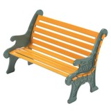 Department 56 Village Cross Product Wrought Iron Park Bench Accessory