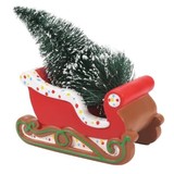 Department 56 Village Cross Product Gingerbread Christmas Sleigh Accessory