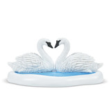 Department 56 Village Cross Product White Christmas Swans Accessory