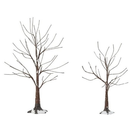 Department 56 Village Cross Product Landscape Trees Snow Road Accessory