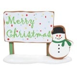 Department 56 Village Cross Product Gingerbread Christmas Billboard Accessory
