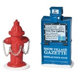 Department 56 Village Cross Product Fire Hydrant Paper Box Accessory