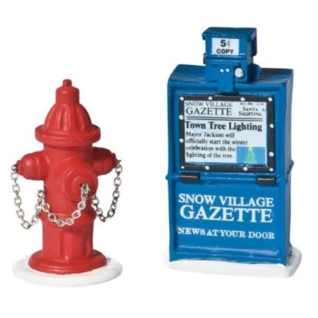 Department 56 Village Cross Product Fire Hydrant Paper Box Accessory