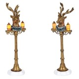 Department 56 Village Cross Product Reindeer Street Lights Accessory