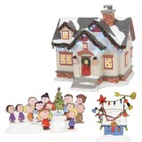 Department 56 Snow Village The Peanuts House Lit House