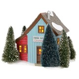 Department 56 Snow Village Farms Tree Lot Lit Building