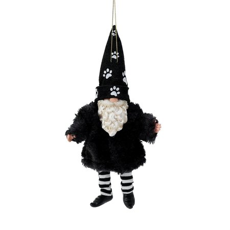 Possible Dreams Possible Dreams Gnome Furry Pet Black Ornament