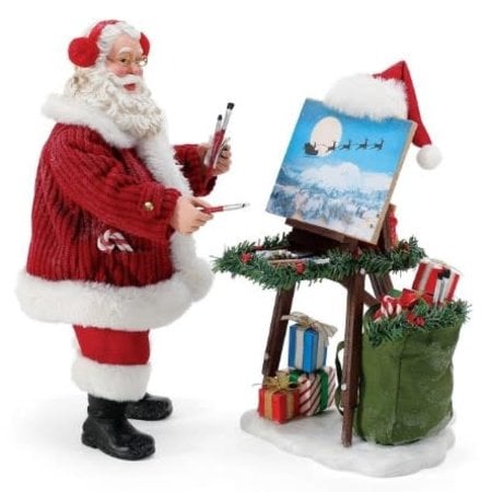 Possible Dreams Possible Dreams Plein Air Artist Santa Figurine