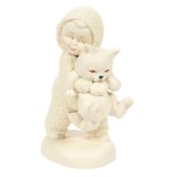 Snowbabies Snowbaby Kitten Hug Figurine