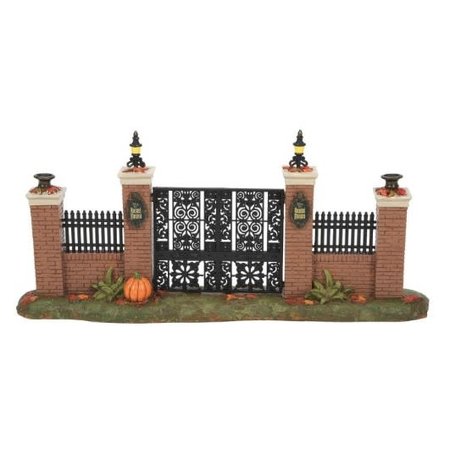 Department 56 Snow Village Halloween Haunted Mansion Gate Accessory