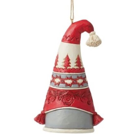 Jim Shore Jim Shore Nordic Noel Gnome Flap Hat Ornament
