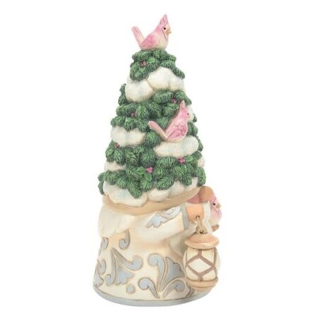 Jim Shore Jim Shore White Woodland Gnome Evergreen Hat Figurine