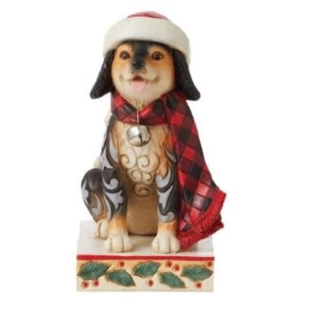 Jim Shore Jim Shore Highland Glen Dog Plaid Scarf Figurine