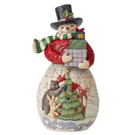 Jim Shore Jim Shore Snowman with Arms Full of Gifts Figurine