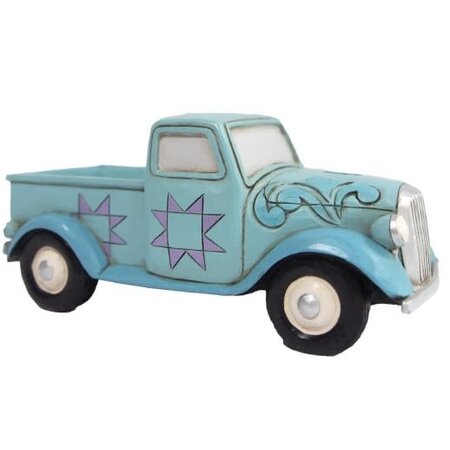 Jim Shore Jim Shore Mini Blue Pickup Truck Figurine