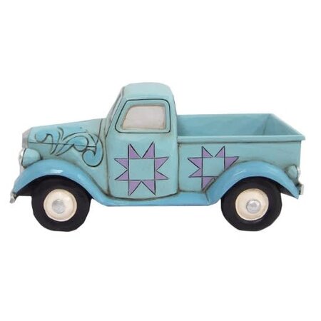 Jim Shore Jim Shore Mini Blue Pickup Truck Figurine