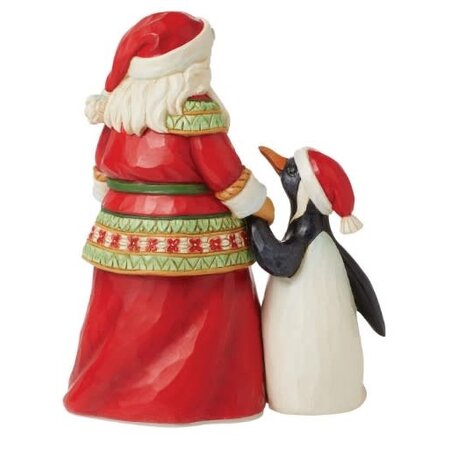 Jim Shore Jim Shore Pint Sized Santa with Penguin Figurine