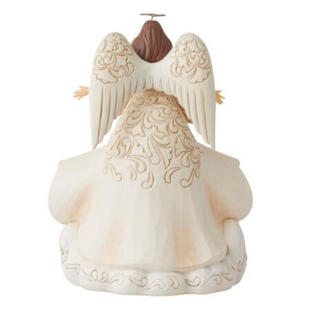 Jim Shore Jim Shore White Woodland Angel with Coat Figurine