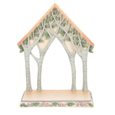 Jim Shore Jim Shore White Woodland Holy Family with Creche Set