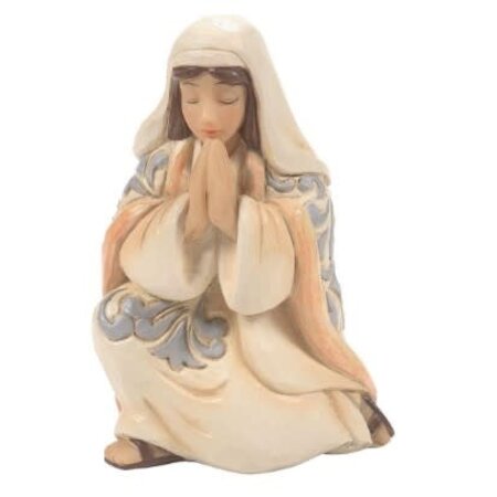 Jim Shore Jim Shore White Woodland Holy Family with Creche Set