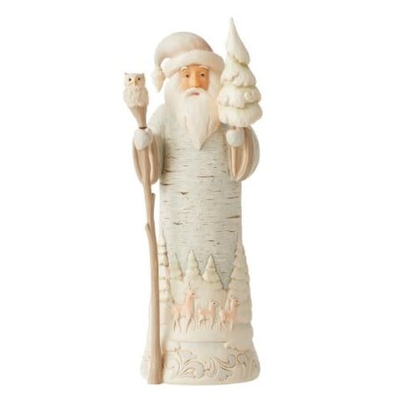 Jim Shore Jim Shore White Woodland Birch Bark Santa Figurine