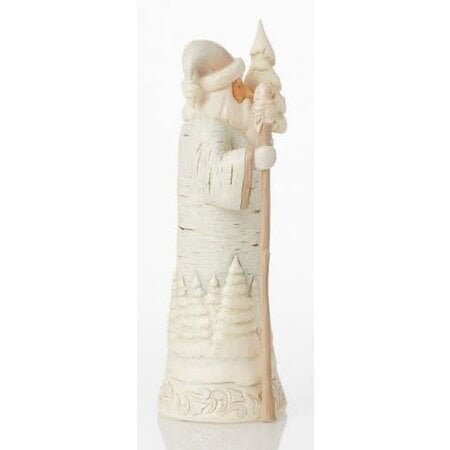 Jim Shore Jim Shore White Woodland Birch Bark Santa Figurine