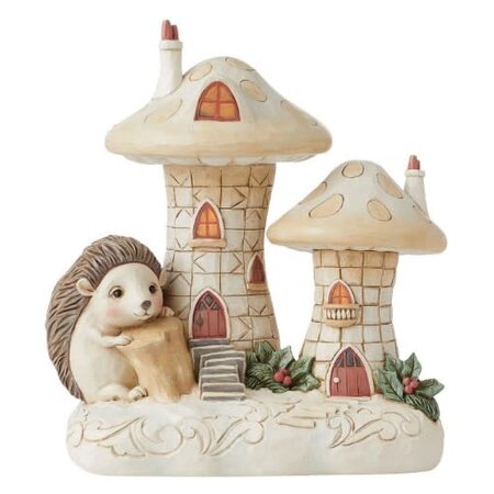 Jim Shore Jim Shore White Woodland Lit Mushroom House Figurine