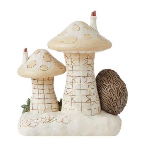 Jim Shore Jim Shore White Woodland Lit Mushroom House Figurine