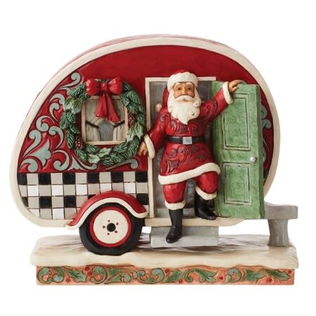 Jim Shore Jim Shore Highland Glen Santa Camper Figurine