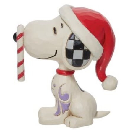 Jim Shore Jim Shore Snoopy Glitter Candy Cane Mini Figurine