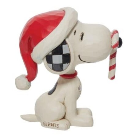 Jim Shore Jim Shore Snoopy Glitter Candy Cane Mini Figurine