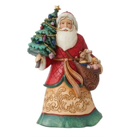 Jim Shore Jim Shore Santa with Tree and Toybag Figurine