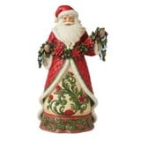 Jim Shore Jim Shore Santa with Poinsettia Garland Figurine