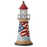 Jim Shore Jim Shore Patriotic Lighted Lighthouse Figurine