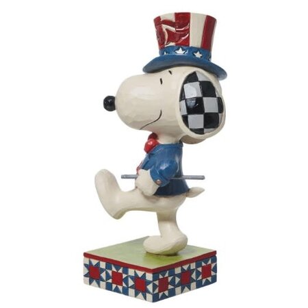 Jim Shore Jim Shore Patriotic Snoopy Marching Figurine