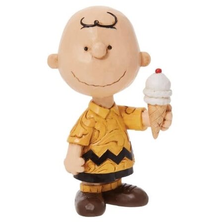 Jim Shore Jim Shore Mini Charlie Brown with Ice Cream Figurine