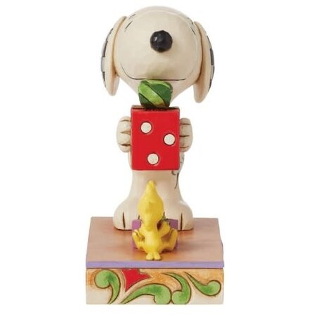 Jim Shore Jim Shore Snoopy and  Woodstock Gift Exchange Figurine