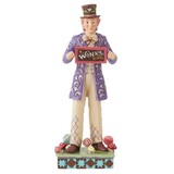 Jim Shore Jim Shore Willy Wonka with Rotating  Chocolate Bar Figurine