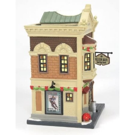 Department 56 Christmas in the City Nelson Bros Sporting Goods Lit Building