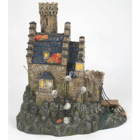 Department 56 Snow Village Halloween Castle Calvaria Lit Building