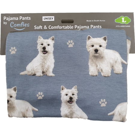 E & S Pets Westie Pajama Bottoms