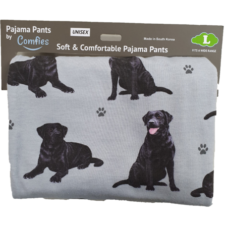 E & S Pets Labrador, Black Pajama Bottoms