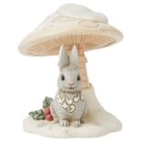 Jim Shore Jim Shore White Woodland Bunny Mushroom Figurine