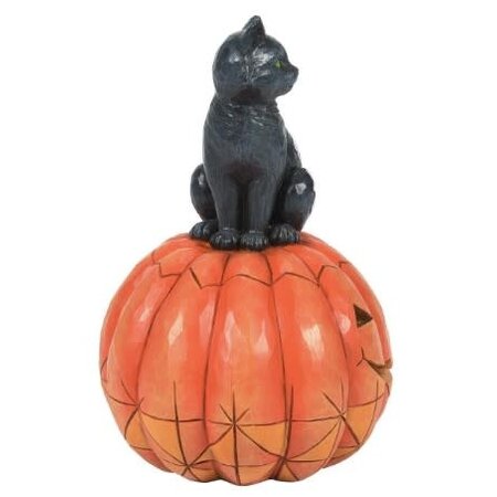 Jim Shore Jim Shore Black Cat on Pumpkin LED Figurine