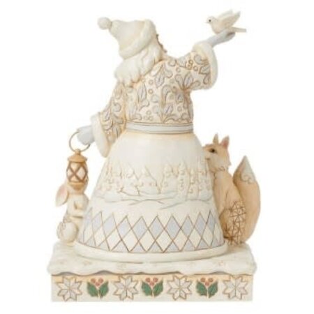 Jim Shore Jim Shore White Woodland Santa Holding a Dove Figurine