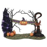 Department 56 Halloween  Cross Product Trick or Treat Lane Entrance Lit Accessory